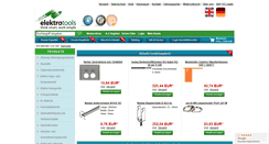 Desktop Screenshot of elektrotools.de